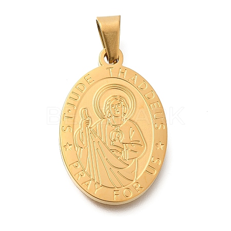 304 Stainless Steel Pendants STAS-K394-04G-07-1