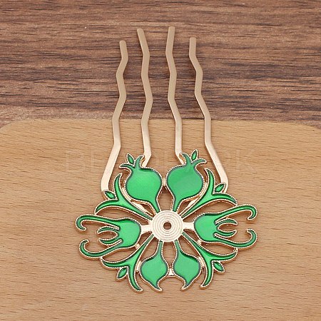 Alloy Hair Comb Findings PW-WGAD31C-08-1