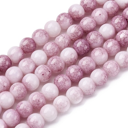 Ombre Effect Dyed Glass Beads Strands GLAA-T031-01O-11-1