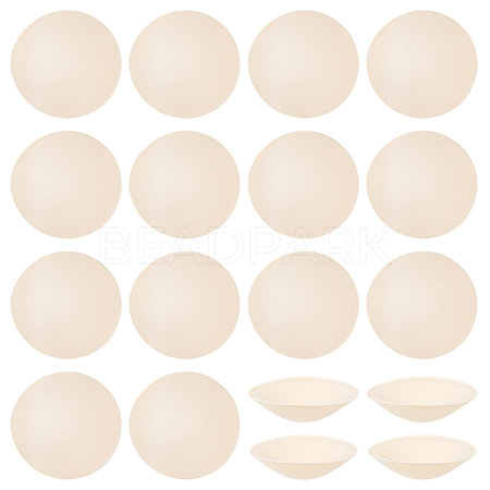 9 Pairs Polyester Round Bra Pads Inserts FIND-BC0019-24A-1