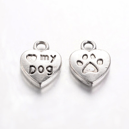 Tibetan Style Charms Pendants X-TIBEP-A123278-AS-FF-1