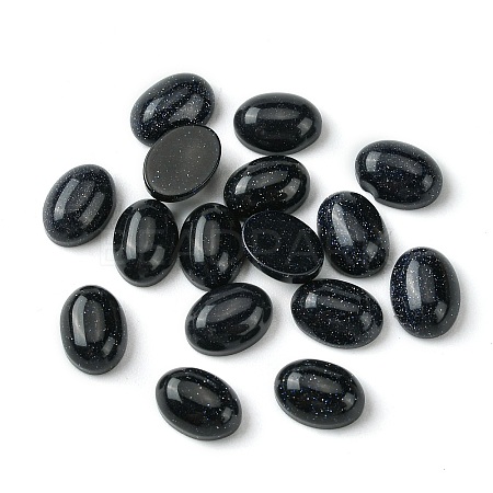 Synthetic Blue Goldstone Cabochons G-A094-01B-58-1