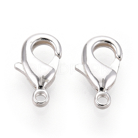 Brass Lobster Claw Clasps KK-YW0004-01B-S-1