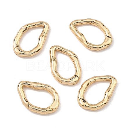 SHEGRACE Brass Spring Gate Rings XGRQ58793-761G-1