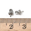 304 Stainless Steel Cup Pearl Peg Bails Pin Pendants STAS-L300-004B-P-3