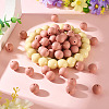 50Pcs Food Grade Eco-Friendly Silicone Beads SIL-TADJ0001-03D-5