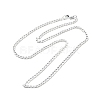Spray Painted 201 Stainless Steel Curb Chain Necklaces NJEW-R258-01A-1