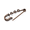 Iron Brooch Findings KK-Q491-R-2