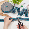 9.5~10 Yards Polyester Jacquard Ribbons OCOR-OC0001-20A-3