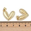 Brass Micro Pave Cubic Zirconia Pendants ZIRC-I367-07G-12-3