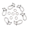 Tibetan Style Alloy Hook and Eye Clasps X-LF1277Y-NF-2