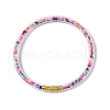 5Pcs PU Leather & Alloy Buddhist Bangle Sets BJEW-N029-04-3