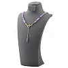 Matural Amethyst Cuboid Lariat & Y Necklaces for Women FS-WGAADEC-01-5