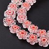 Handmade Millefiori Glass Bead Strands LAMP-J035-10mm-54-4