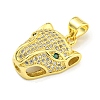 Brass Micro Pave Cubic Zirconia Pendants KK-K354-13G-G-2