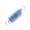 Natural Blue Aventurine Connector Charms PALLOY-JF01574-12-5