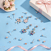 100Pcs Iron Ball Stud Earring Findings KK-UN0001-34-2