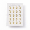 PVD Vacuum Plating 304 Stainless Steel Tiny Leafy Branch Stud Earrings for Women EJEW-P212-11G-3