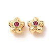 Brass Pave Cubic Zirconia Spacer Beads KK-F942-26G-03-1