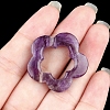 Natural Amethyst Hollow Flower Pendants PW-WG95796-02-1