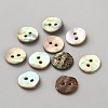 Natural Shell Buttons BUTT-WH0024-041C-1
