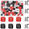 90Pcs 3 Colors Acrylic Beads OACR-FS0002-47-1