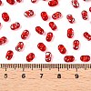 Picasso Spray Painted Glass Seed Beads SEED-T006-04-25-4