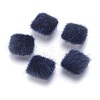 Faux Mink Fur Covered Cabochons WOVE-F021-04S-2
