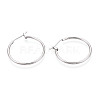 304 Stainless Steel Hoop Earrings EJEW-T048-25C-P-2