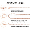   10Pcs 10 Styles Brass Paperclip & Cable & Box & Satellite & Bar Link Chain Necklaces Set MAK-PH0004-33RG-4