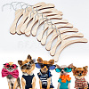 10Pcs 3 Styles Wood Clothes Hanger for Dog Cat AJEW-DR0001-09-4