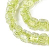 Foil Glass Beads FOIL-Q002-04G-3