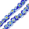 Handmade Millefiori Lampwork Beads Strands LAMP-G166-15E-2