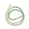 Transparent Gradient Color Glass Beads Strands X1-GLAA-H021-01B-13-4