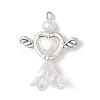 Acrylic & Tibetan Style Alloy Pendants PALLOY-JF04328-1