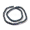 Electroplate Glass Beads Strands GLAA-E036-13B-3