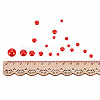 1Box ABS Plastic Imitation Pearl Dome Cabochons SACR-PH0001-09-4