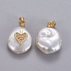 Natural Cultured Freshwater Pearl Pendants KK-L187-11G-2