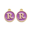 Golden Plated Alloy Enamel Charms LS-ENAM-Q437-12R-1