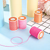 4 Rolls 4 Colors Round Waxed Polyester Cord YC-TA0001-27A-6