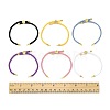 6Pcs 6 Colors Nylon Cords Bracelet Makings Fit for Connector Charms AJEW-FS0001-39-5