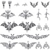 40Pcs 10 Styles Tibetan Style Alloy Pendants TIBEP-SC0003-03-1