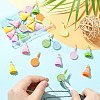 30Pcs 2 Styles Sports Opaque Resin Pendants RESI-CJ0005-35-5