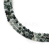 Natural Moss Agate Beads Strands G-A129-3mm-01-4