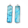 Natural Agate Pendants G-S359-386F-3