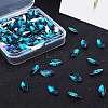 Pointed Back Glass Rhinestone Cabochons RGLA-OC0001-08H-5