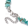 Natural Gemstone Beads Anklets AJEW-AN00583-04-3