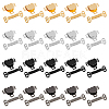 SUPERFINDINGS 100 Sets 4 Colors Brass Sewing Hooks and Eyes Closure Set FIND-FH0005-36-1
