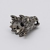Dragon Head Alloy Beads PALLOY-O059-04-2