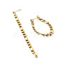 Chain Shape Dangle Stud Earring for Girl Women EJEW-JE04617-9